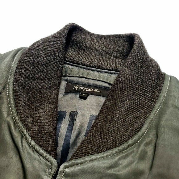 Horiyoshi III (M) Limited Tiger Print Nylon Bomber Jacket Olive Drab/Green RARE - Picture 8 of 11